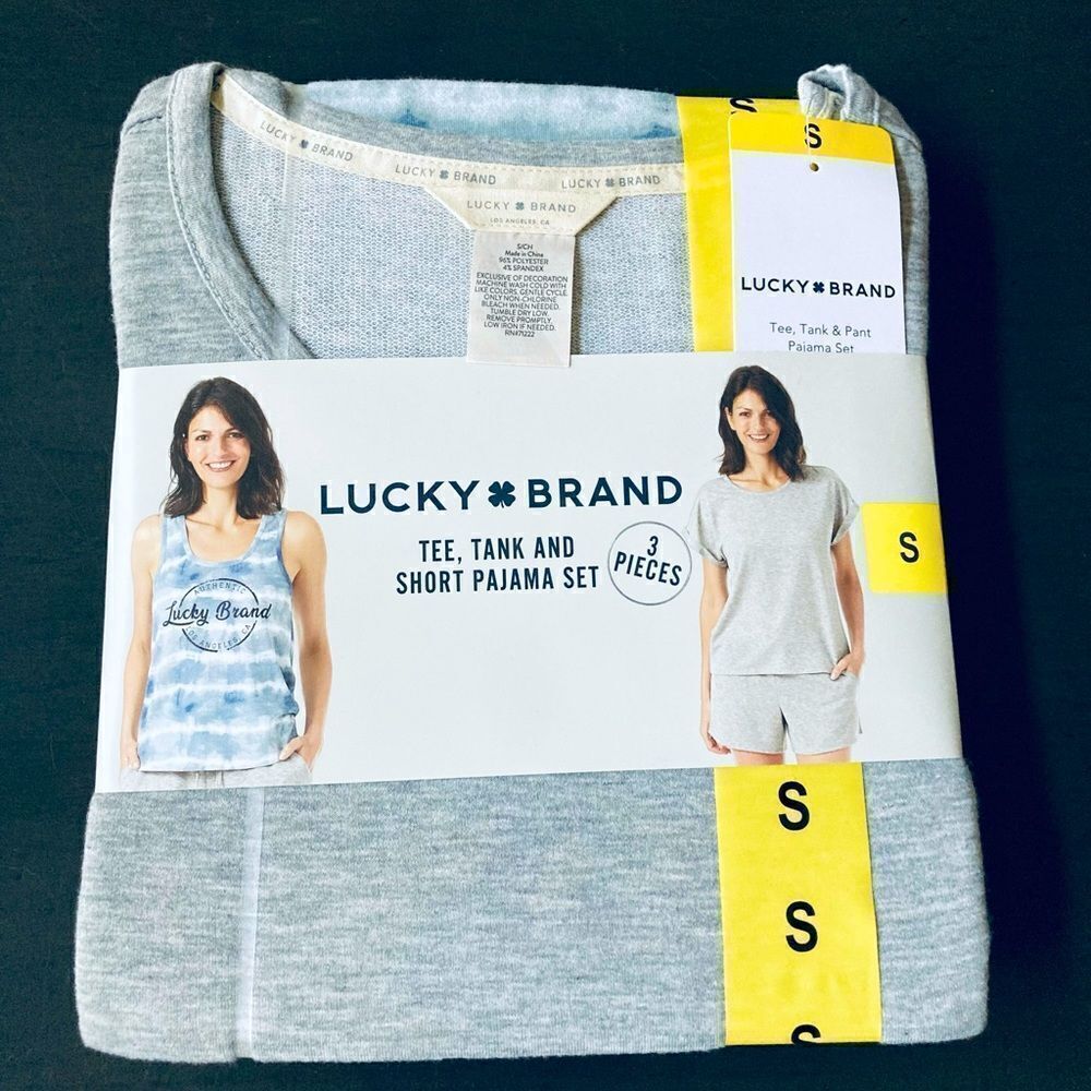 Lucky Brand 3-pc Lounge Sleep PJ Shorts Set